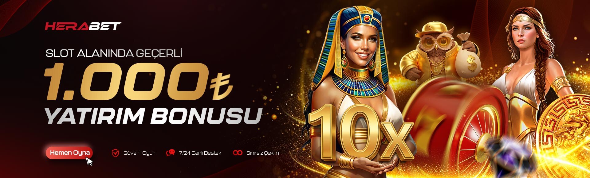 Herabet 1000 TL slot yatırım bonusu