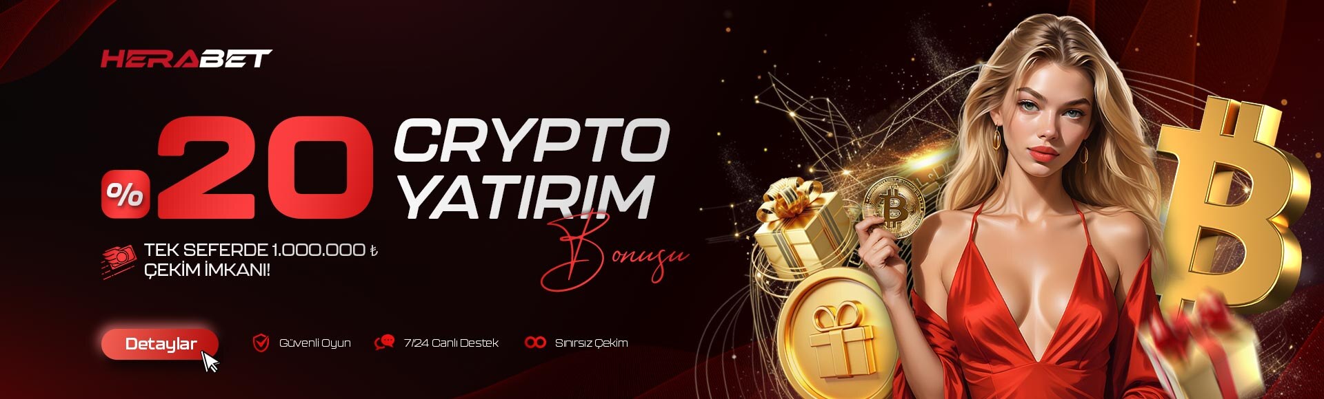 Herabet %20 kripto yatırım bonusu